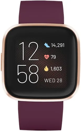 Vista 2 de Fitbit Versa 2 - Reloj inteligente de salud y fitness con frecuencia cardíaca, música, Alexa integrado, seguimiento de sueño y natación