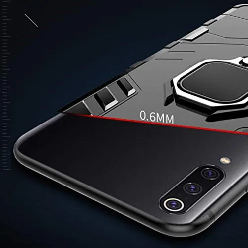 Vista 6 de Funda para Xiaomi Pocophone F1/Poco F1, 2 en 1 híbrida resistente armadura a prueba de golpes Defensor Kickstand Dual Layer Bumper Hard Back Case