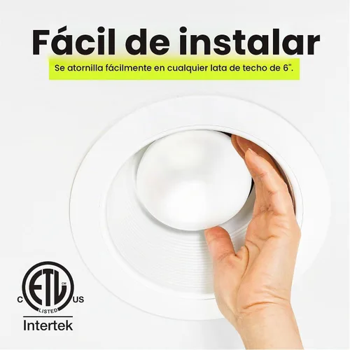 Vista 5 de Feit Electric Bombillas LED BR40, 65 W equivalentes, regulables, blanco