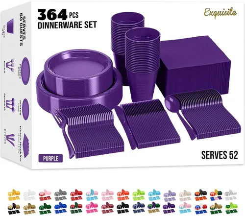 Vista 31 de Juego de 390 platos y servilletas del 4 de julio, platos de papel del 4 de 4 de julio 2