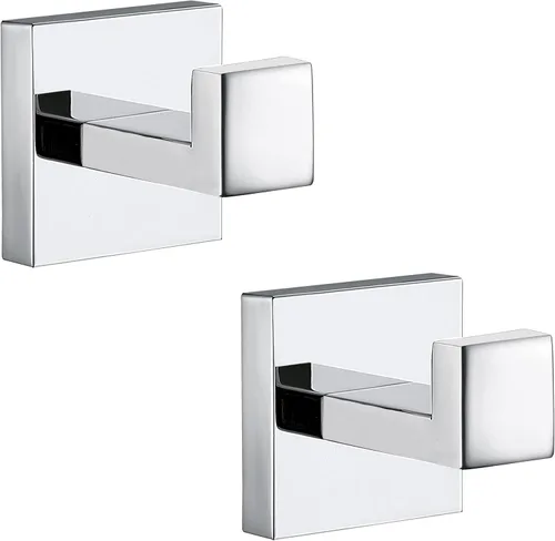 Vista 9 de Ganchos para toallas para baños, gancho de toalla de oro cepillado para cocina y baño, gancho de acero inoxidable SUS304, ganchos resistentes