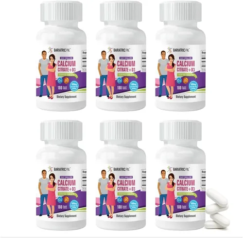 Vista 9 de BariatricPal Citrato de calcio fácil de tragar (600 mg) y comprimidos recubiertos con D3 (suministro para 30 días)