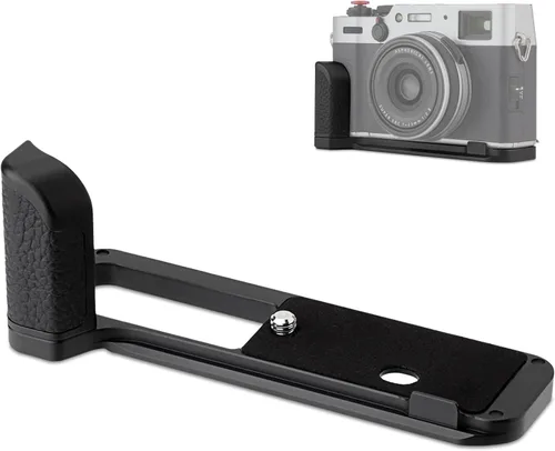 Vista 3 de Haoge HG-X100V Placa de liberación rápida Soporte de cámara Soporte de mano para Fujifilm Fuji X100V X100F Cámara Fit Arca Swiss Sunwayfoto Kirk RRS