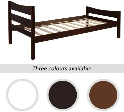Vista 8 de anwickjeff Base de cama individual de madera moderna con cabecero, marco de cama de plataforma tamaño individual, camas individuales, cama
