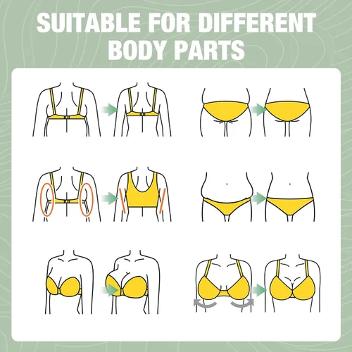 Vista 7 de 20 cintas de vientre precortadas, cinta impermeable de control de abdomen para levantamiento de grasa abdominal y espalda plana, cinta elástica