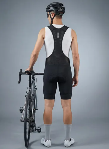 Vista 2 de Przewalski Culotte corto con bolsillos para teléfono, con acolchado 4D, transpirable, para ciclismo