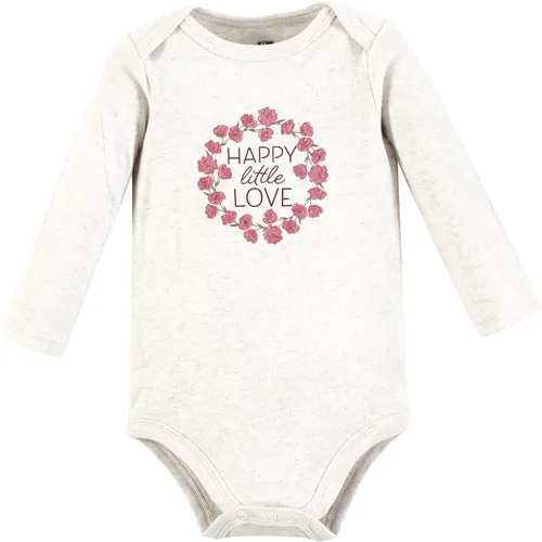 Vista 58 de Hudson Baby Body unisex de algodón de manga larga para bebé, leopardo rosa rojo