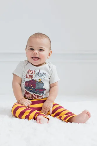 Vista 4 de Harry Potter Conjunto de traje de 3 piezas para bebé overol con capucha y pantalones