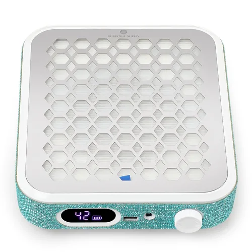 Vista 11 de Colector de Polvo para Uñas, Colector de Polvo Recargable para Técnico de Uñas, Potente Ventilador de Vacío Ventilación Colector de Polvo Extractor