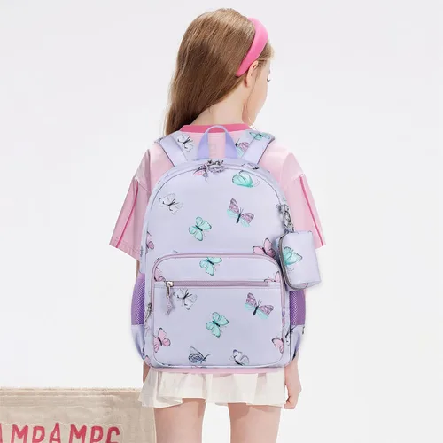 Vista 47 de Mygreen - Mochila escolar con bonitos diseños para niños y niñas, 11.5 x 15.7 x 5.1 pulgadas