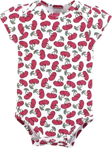 Vista 72 de Hudson Baby baby-girls Cotton Bodysuits 3-pack