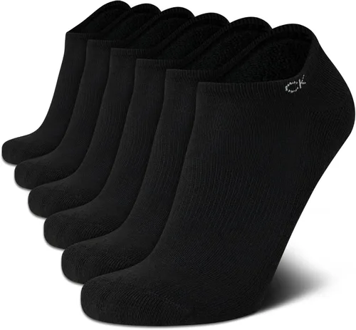 Vista 28 de Calvin Klein Calcetines para hombre, mezcla de algodón, acolchados, sin talla, forro de calcetines atléticos (6 unidades)