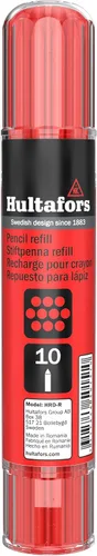 Vista 5 de Hultafors Tools 650150 Recambios de marcador seco HRD, resistente, multiusos, rojo, 10 puntas*