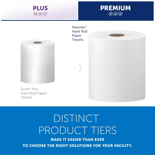 Vista 15 de Kleenex Toallas de Papel Profesionales Universales en Rollo Duro, a Granel (50606), Enrollado con Núcleo de 1.75", Bolsillos de Absorción Premium
