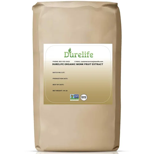 Vista 11 de Edulcorante orgánico de fruta de monje 100% puro Durelife, sin eritritol, extracto en polvo de fruta de monje, orgánico USDA verificado por