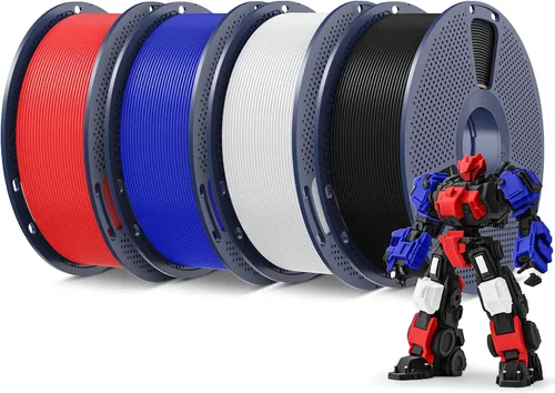 Vista 20 de SUNLU - Filamento PLA Plus para impresora 3D, 1.75 mm, bobina de 1 kg (2.2 lb), enrollado de forma ordenada, precisión dimensional ±0.02 mm