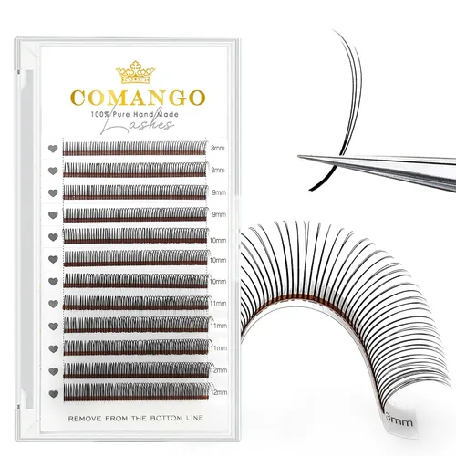 Vista 18 de CoMango Spikes - Extensiones de pestañas Flora 5D, color negro mate