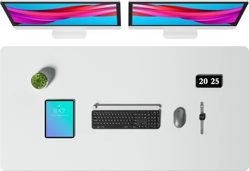 Vista 253 de Aothia - Protector de escritorio de cuero sintético grande, base antideslizante para mouse y superficie para escribir, impermeable, fácil de Agua