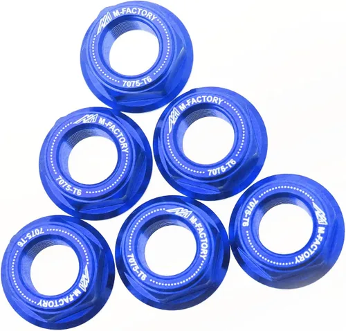 Vista 9 de MC MOTOPARTS Tuercas de piñón trasero de carreras CNC negras compatibles con GSX-R 750 GSXR1000 GSF1200 SV650 Vstrom 650 TL1000R