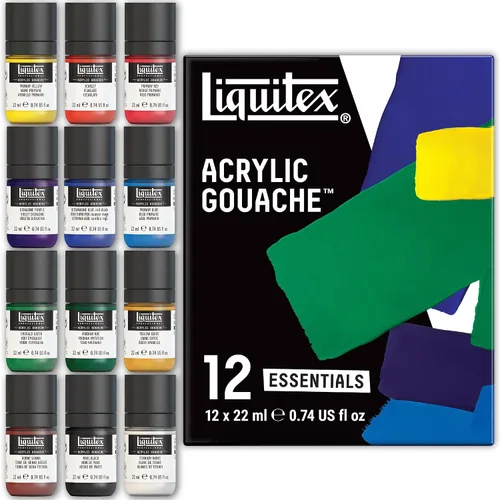 Vista 6 de Liquitex Pintura acrílica profesional de gouache, 6 x 2.0 fl oz (2 oz), juego de fluorescentes