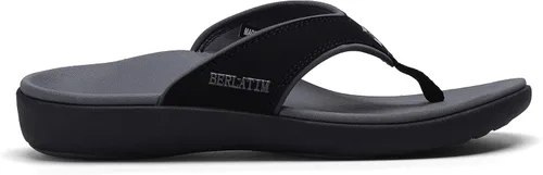 Vista 2 de BERLATIM Sandalias ortopédicas para hombre, fascitis plantar, cómodas, informales, para exteriores, interiores y exteriores