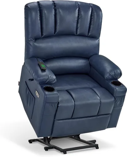 Vista 19 de MCombo Silla reclinable grande para ancianos altos, 7099 Negro