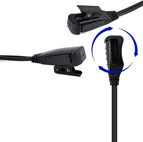 Vista 4 de HYS Auricular de vigilancia de 1 alambre/auricular de tubo de bobina acústica transparente Kit de audio para Motorola SL300 SL7550 SL7580 SL7590