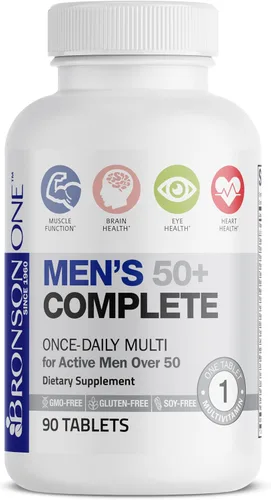 Vista 5 de Bronson One Daily - Multivitamínico completo para hombre 50+, 90 tabletas