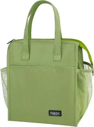 Vista 20 de Bolsa de Almuerzo Aislada para Mujeres, Bolsas de Almuerzo Pequeñas de 6.75L con Múltiples Bolsillos, Bolsa Térmica Reutilizable para Trabajo