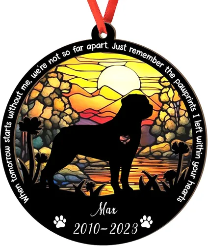 Vista 113 de Adorno personalizado para atrapasoles de sabueso afgano, adorno de Navidad de sabueso afgano – Regalo para perro amante, sabueso afgano