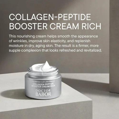 Vista 2 de BABOR DOCTOR Crema facial de colágeno rica – Hidratante reafirmante de péptidos con ácido hialurónico y escualano Reduce la apariencia de arrugas