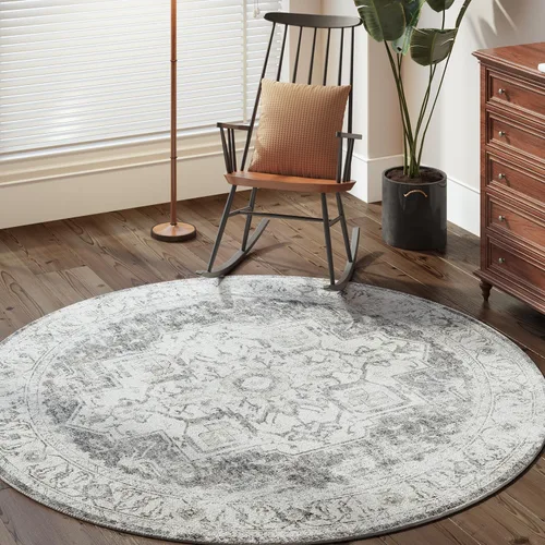 Vista 113 de jinchan Alfombra de Área 2x3 pies Alfombra Vintage de Entrada Lavable Bohemia Tapete Interior para Puerta Medallón Floral Tapete Pequeño para Puerta
