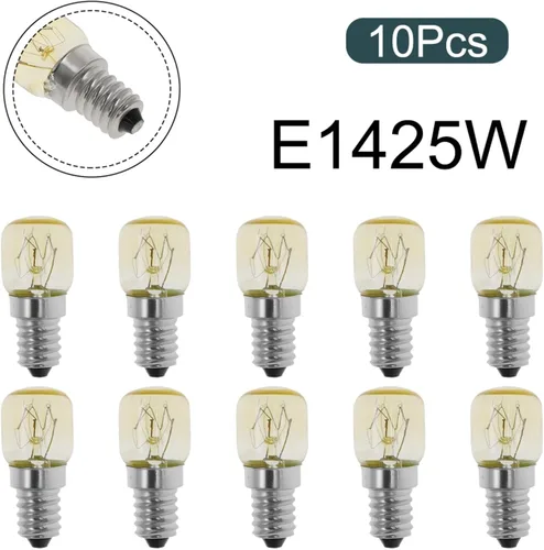 Vista 2 de Paquete de 10 bombillas E14 para electrodomésticos, 25 W, 2700 K