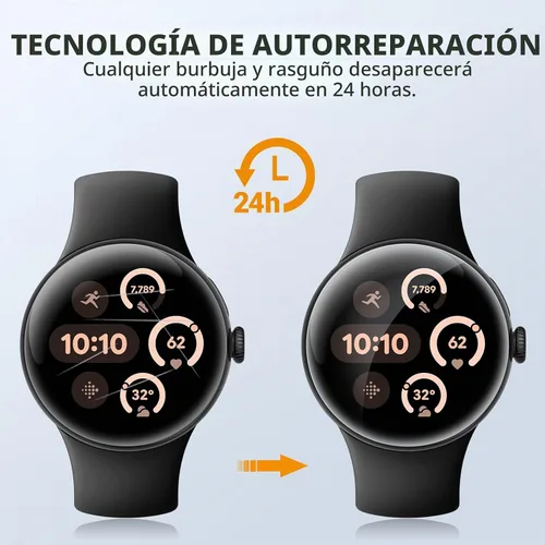 Vista 6 de EGV Paquete de 6 protectores de pantalla para Google Pixel Watch 5/4/3
