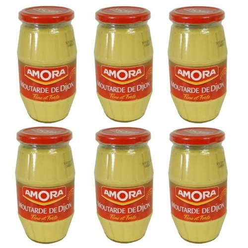 Vista 3 de Amora Dijon - Paquete de 6 tarros grandes de mostaza