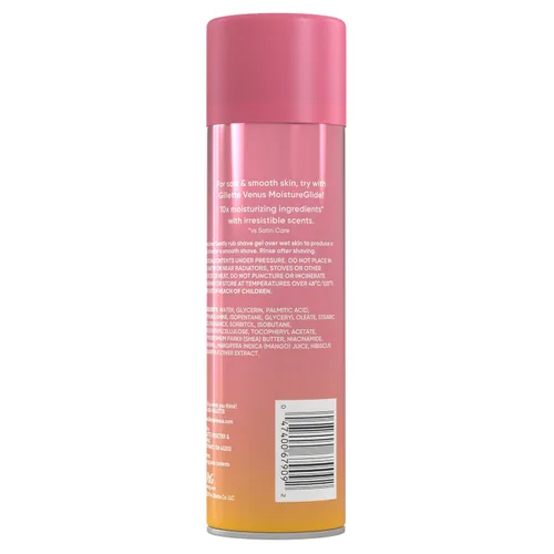 Vista 10 de Gillette Venus Gel de afeitado perfumado de mango e hibisco, crema de afeitar para mujer, 7 onzas, paquete de 6 (42 onzas en total)