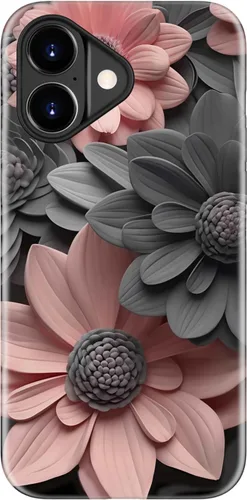 Vista 48 de LUMARKE Funda para iPhone 14/iPhone 13, lindo Y2K floral, carga inalámbrica Mosaico Tortuga Shell