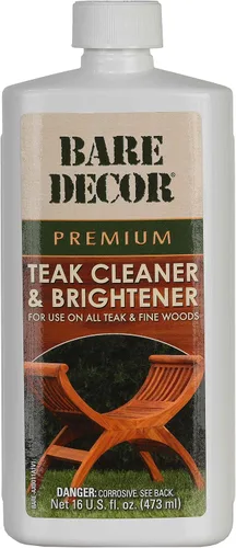 Vista 3 de Bare Decor Aceite de teca dorada prémium para uso doméstico y marino, 16 onzas