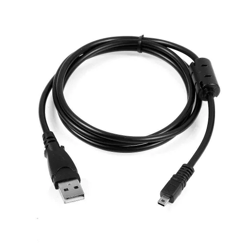 Vista 2 de Cable de datos de cargador de cámara USB de 4 pies para Nikon Coolpix L19 L20 L100 S620 UC-E6