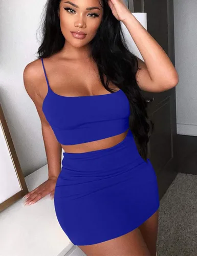 Vista 4 de KAXIMIL - Vestido corto de verano de 2 piezas para mujer