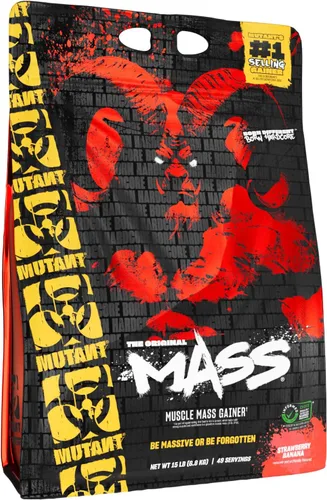 Vista 20 de Mutant Mass Proteína en polvo de ganancia de masa de peso, proteína en polvo alta en calorías para ganancia de masa, galletas y crema, 5 libras