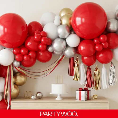 Vista 286 de PartyWoo 50 globos de látex color piel albaricoque, globos de helio boho de Albaricoque-f05