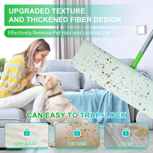 Vista 3 de 20 unidades de paños húmedos XL para Swiffer Sweeper XL Mop - Recambios desechables de almohadillas húmedas extra grandes - Recambios de paños