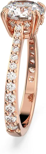 Vista 3 de Swarovski Constella Cocktail Ring Jewelry Collection Princess Cut Clear Crystals