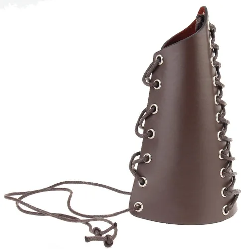Vista 5 de Brazaletes de brazo vikingos de cuero, brazaletes LARP, protectores de brazo en relieve, amuleto de talismán nórdico para hombres y mujeres, regalos