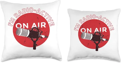 Vista 3 de Ham Radio Operator Call Sign Frequency Active Radio - Almohada de 18 x 18 pulgadas, multicolor