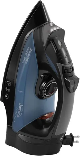Vista 2 de Sunbeam 4275-200 GreenSense SteamMaster Plancha profesional de tamaño completo con cable retráctil y ClearView, color negro