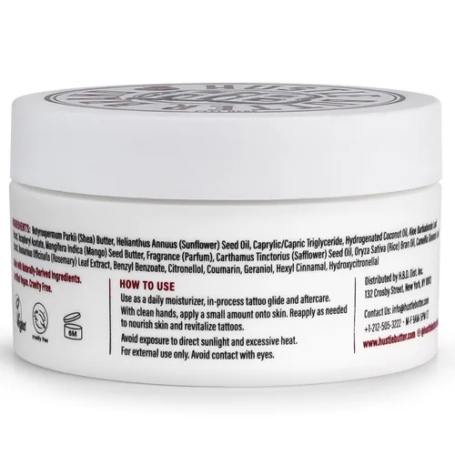Vista 9 de Hustle Butter Tattoo Aftercare - Bálsamo para tatuajes de 5 onzas, cura + protege nuevos tatuajes y rejuvenece los tatuajes más antiguos, crema 100%
