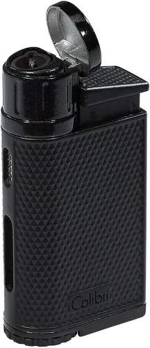 Vista 4 de Colibri EVO - Encendedor de butano recargable con llama de un solo chorro en ángulo, resistente al viento, fácil de usar, con agarre de fibra