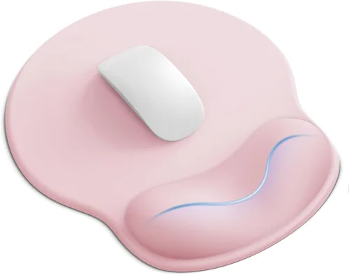 Vista 18 de Alfombrilla de mouse con reposamuñecas, ergonómicas para escritorio, alfombrilla de mouse antideslizante para oficina con soporte de muñeca de gel